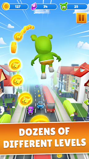 Gummy Bear Run: Endless Runner - Tangkapan Layar 1
