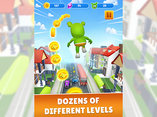 Gummy Bear Run: Endless Runner - Tangkapan Layar 5