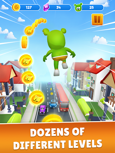 Gummy Bear Run: Endless Runner - Tangkapan Layar 8