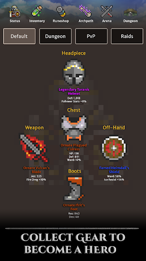 Hero of Aethric Turn Based RPG - Tangkapan Layar 1