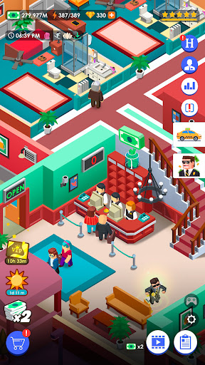 Hotel Empire Tycoon－Idle Game - Tangkapan Layar 5