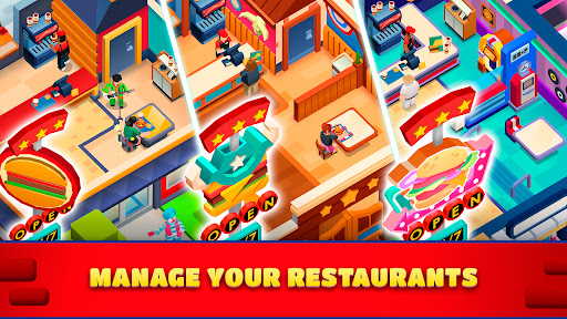 Idle Burger Empire Tycoon—Game - Tangkapan Layar 5