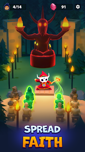 Idle Cult Empire - Evil Tycoon - Tangkapan Layar 4