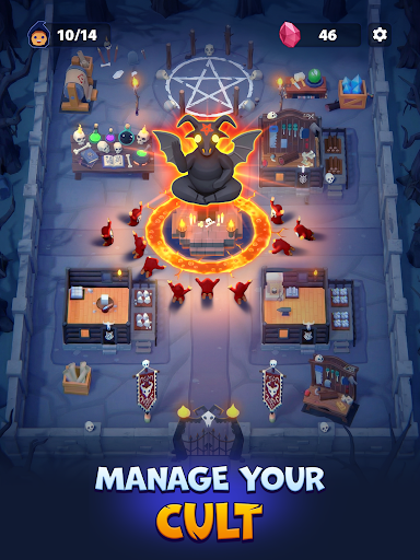 Idle Cult Empire - Evil Tycoon - Tangkapan Layar 7