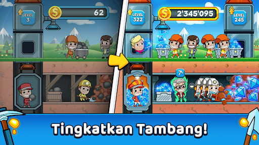 Idle Miner Tycoon: Gold & Cash - Tangkapan Layar 1