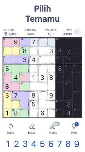 Killer Sudoku oleh Sudoku.com - Tangkapan Layar 6