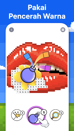 Pixel Art - Warna Sesuai Angka - Tangkapan Layar 5