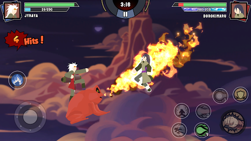 Stickman Ninja Fight - Tangkapan Layar 4