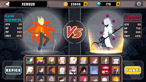 Stickman Ninja Fight - Tangkapan Layar 7